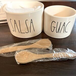 Rae Dunn Salsa and Guac dishes